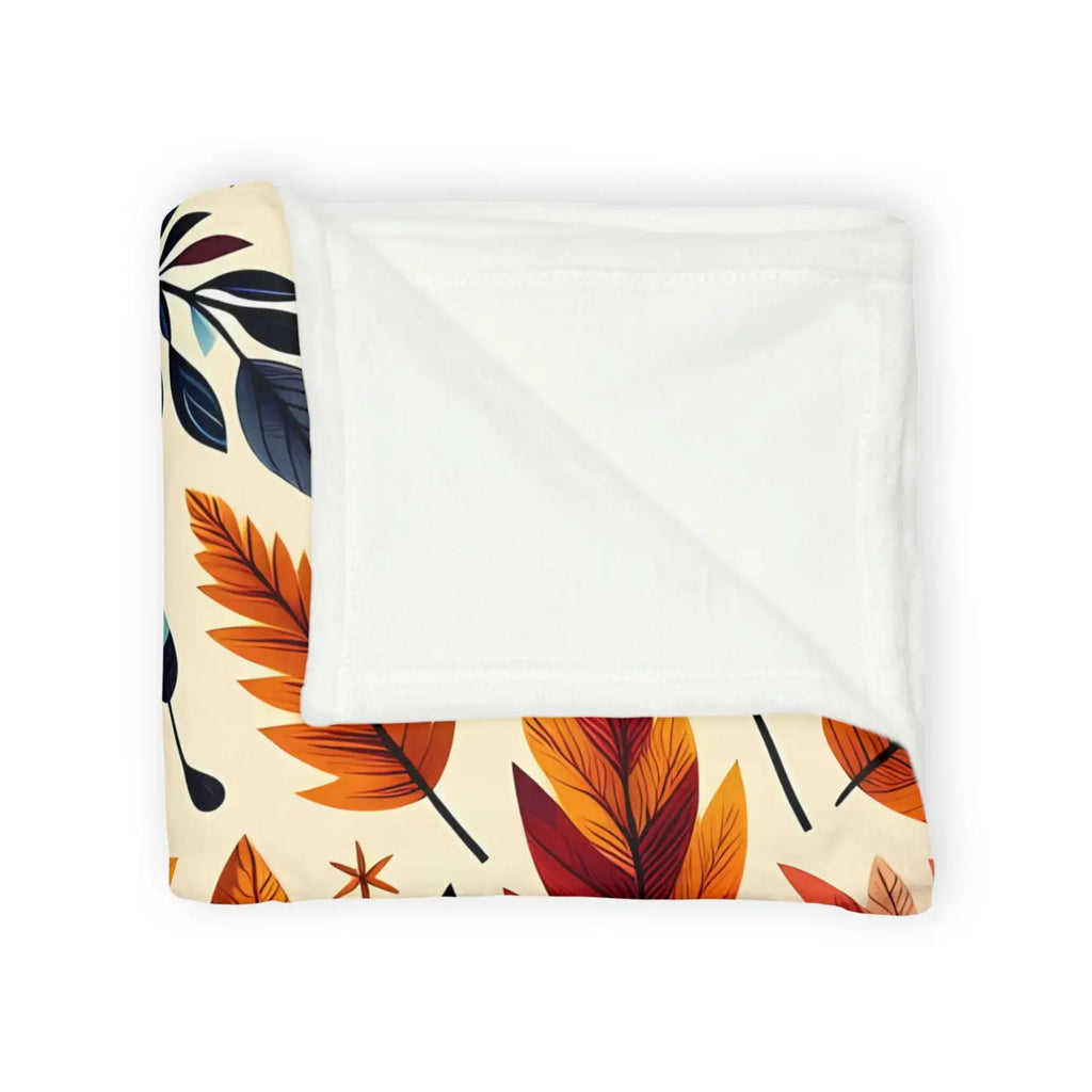 Cozy Minky Blanket - Fall Leaves Soft Polyester - DipaliZ