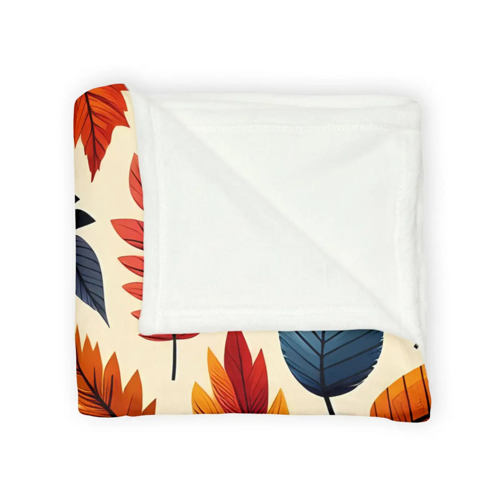 Cozy Minky Blanket - Fall Leaves Soft Polyester - DipaliZ