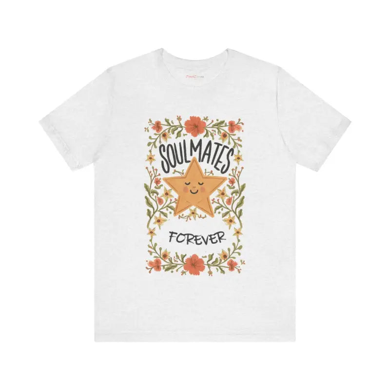 Soulmates Forever Cotton Tee - Jersey Short Sleeve Valentine - DipaliZ