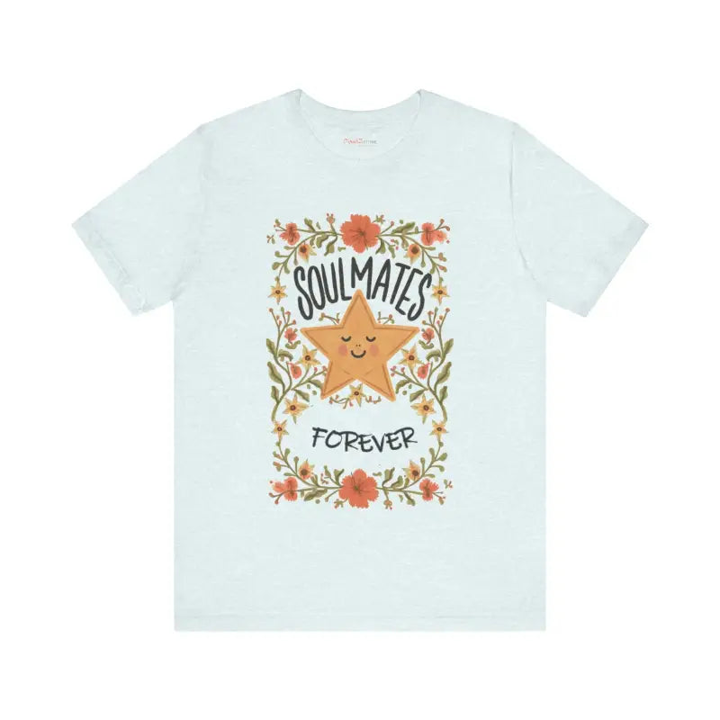 Soulmates Forever Cotton Tee - Jersey Short Sleeve Valentine - DipaliZ