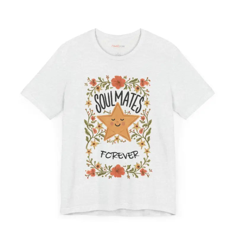 Soulmates Forever Cotton Tee - Jersey Short Sleeve Valentine - DipaliZ