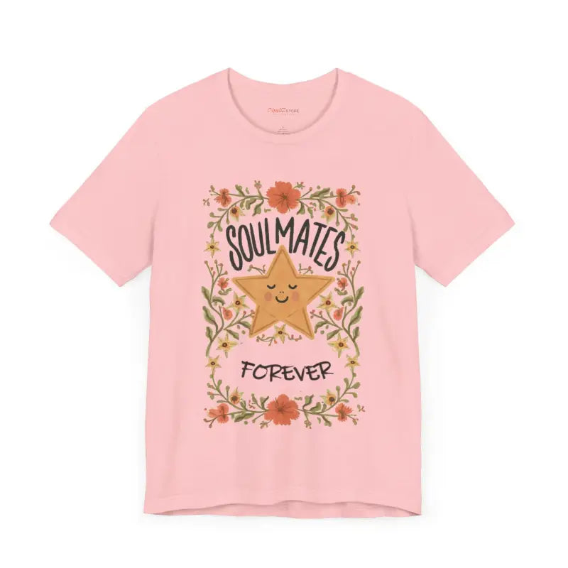 Soulmates Forever Cotton Tee - Jersey Short Sleeve Valentine - DipaliZ