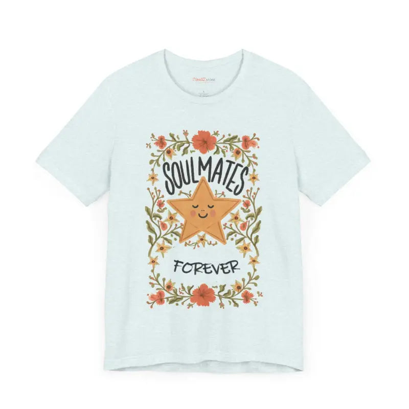 Soulmates Forever Cotton Tee - Jersey Short Sleeve Valentine - DipaliZ