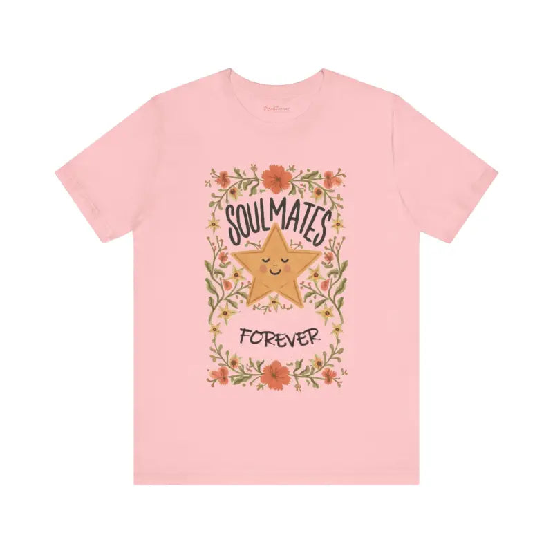 Soulmates Forever Cotton Tee - Jersey Short Sleeve Valentine - DipaliZ