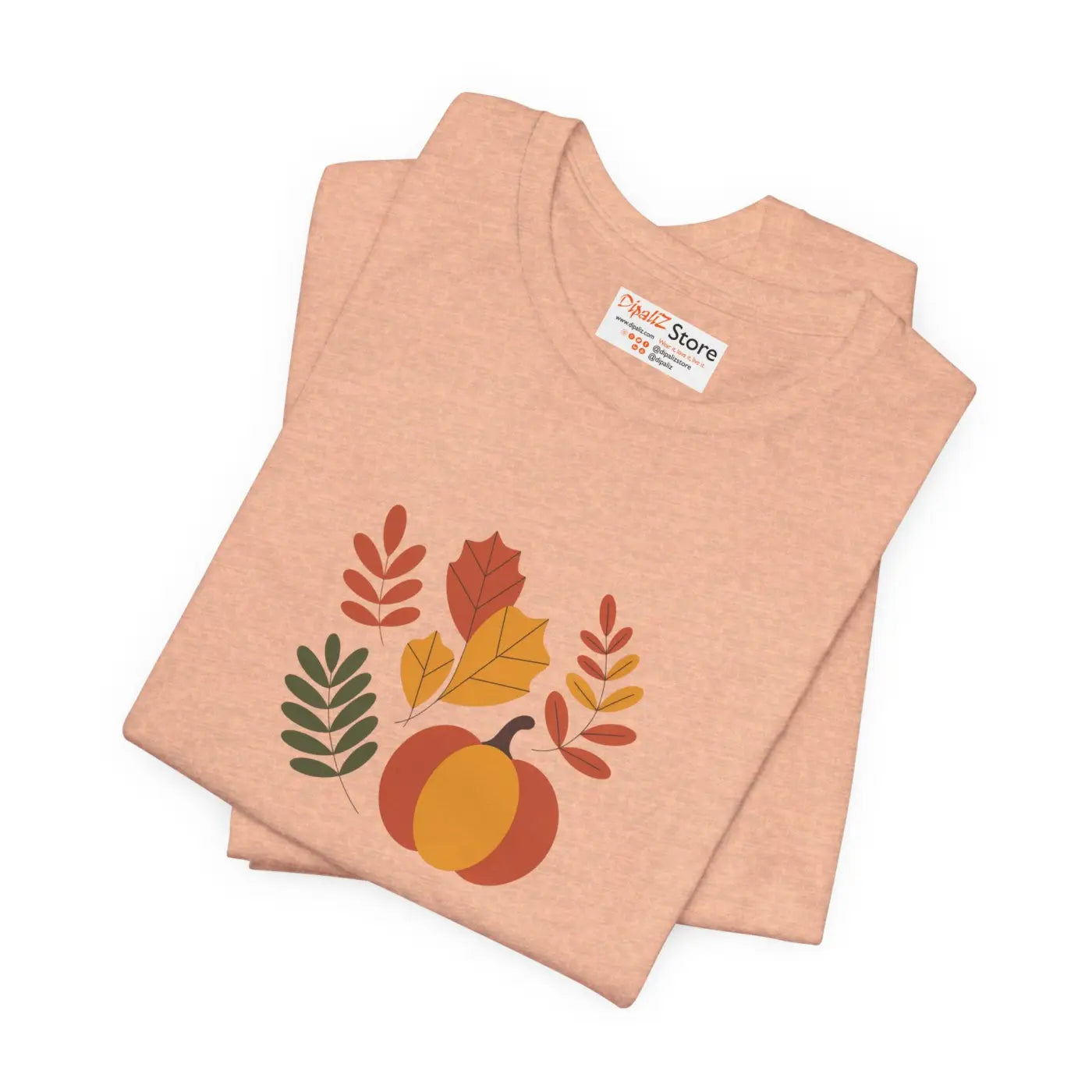 Harvest Style Tee - Fall Pumpkin Unisex Comfort - DipaliZ