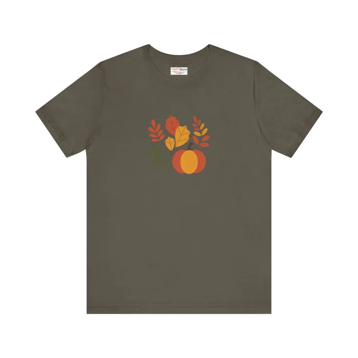 Harvest Style Tee - Fall Pumpkin Unisex Comfort - DipaliZ