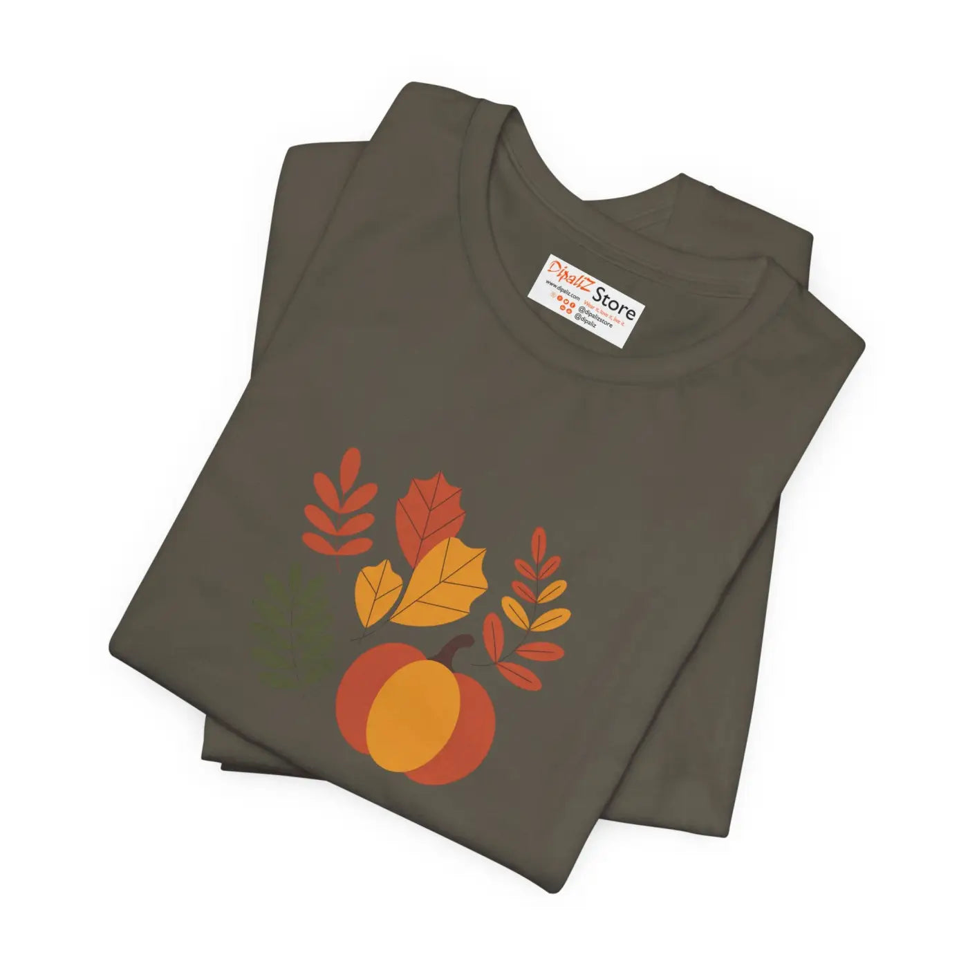 Harvest Style Tee - Fall Pumpkin Unisex Comfort - DipaliZ