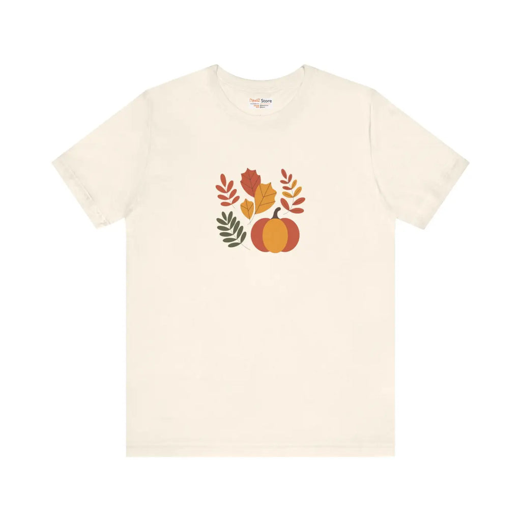 Harvest Style Tee - Fall Pumpkin Unisex Comfort - DipaliZ