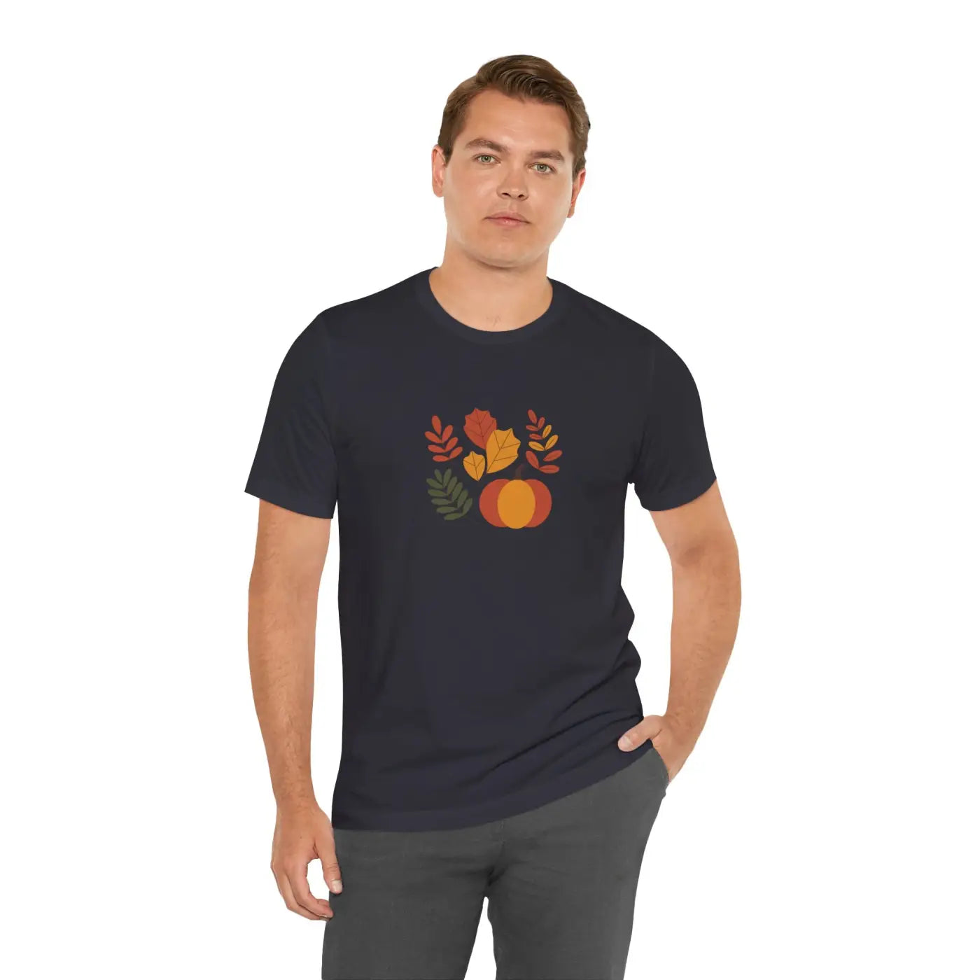 Harvest Style Tee - Fall Pumpkin Unisex Comfort - DipaliZ
