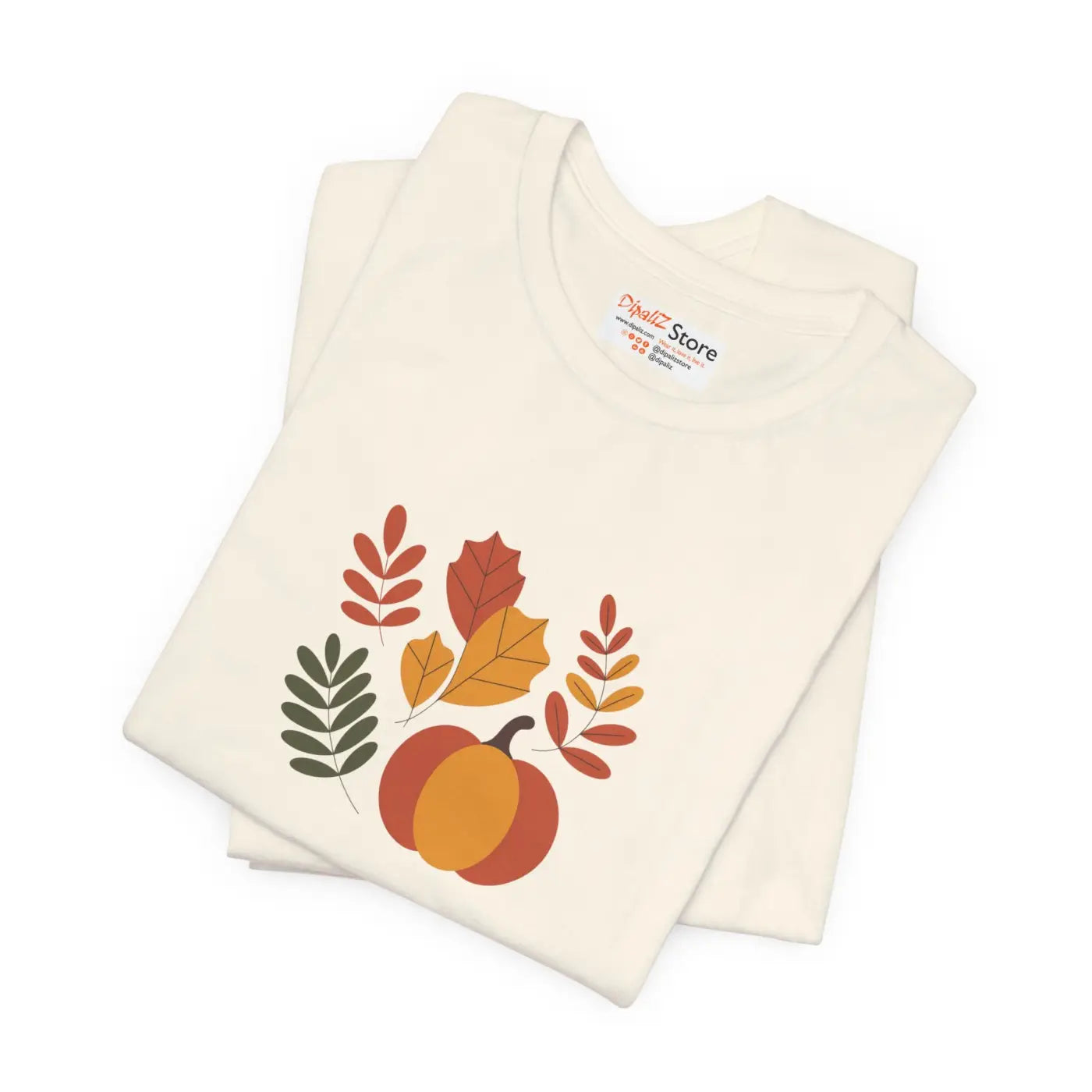 Harvest Style Tee - Fall Pumpkin Unisex Comfort - DipaliZ