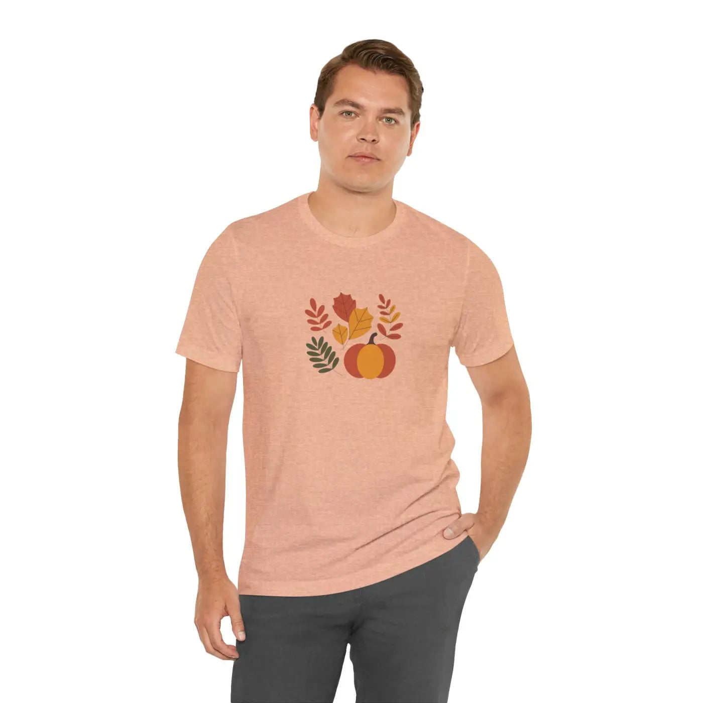 Harvest Style Tee - Fall Pumpkin Unisex Comfort - DipaliZ