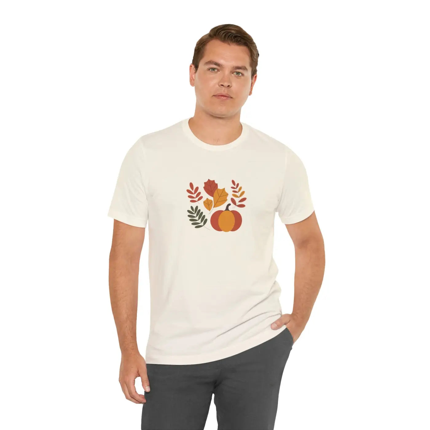 Harvest Style Tee - Fall Pumpkin Unisex Comfort - DipaliZ