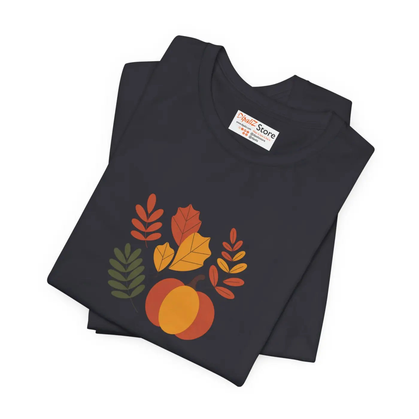 Harvest Style Tee - Fall Pumpkin Unisex Comfort - DipaliZ