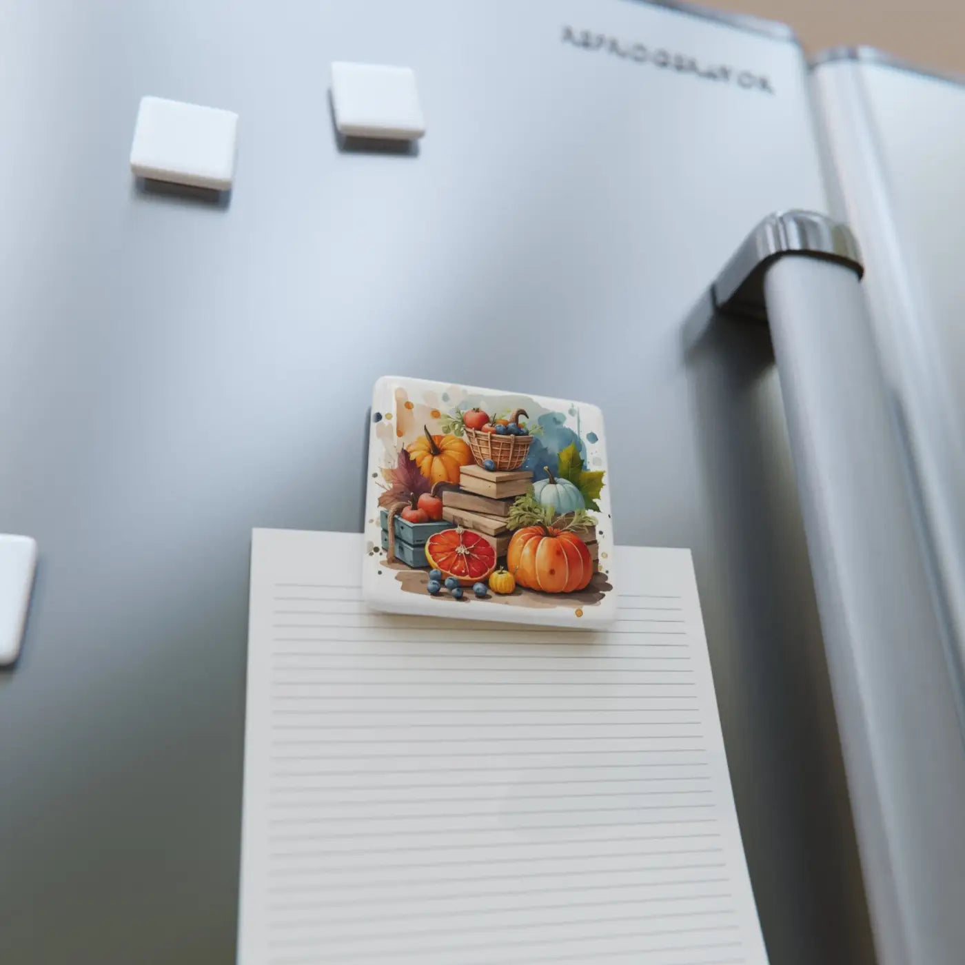 Fall Vegetables Porcelain Magnet - Seasonal Decor - DipaliZ