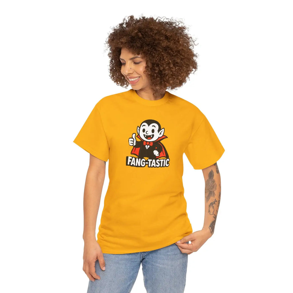 Fangtastic Halloween Tee - Fun Unisex Cotton Party Wear - DipaliZ