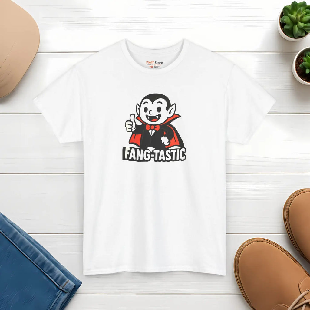 Fangtastic Halloween Tee - Fun Unisex Cotton Party Wear - DipaliZ