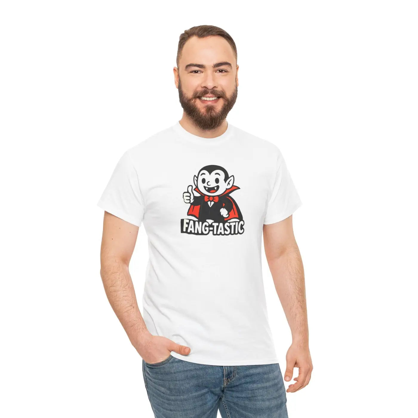 Fangtastic Halloween Tee - Fun Unisex Cotton Party Wear - DipaliZ