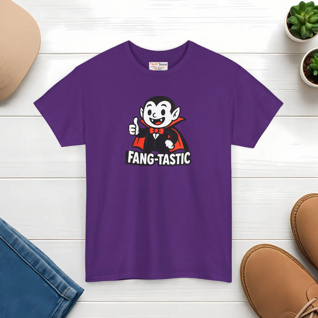 Fangtastic Halloween Tee - Fun Unisex Cotton Party Wear - DipaliZ