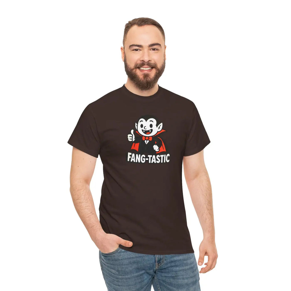 Fangtastic Halloween Tee - Fun Unisex Cotton Party Wear - DipaliZ
