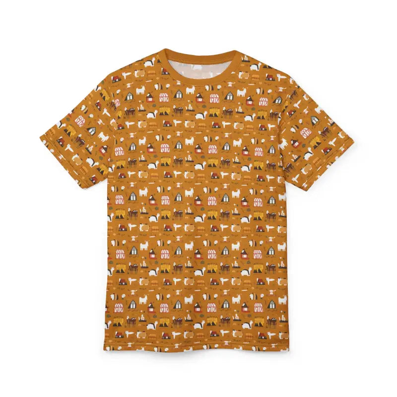 Farm Animals Polyester Tee - Unisex All Over Print - DipaliZ