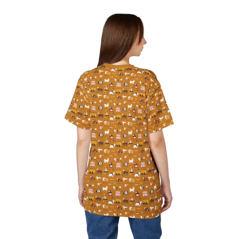 Farm Animals Polyester Tee - Unisex All Over Print - DipaliZ