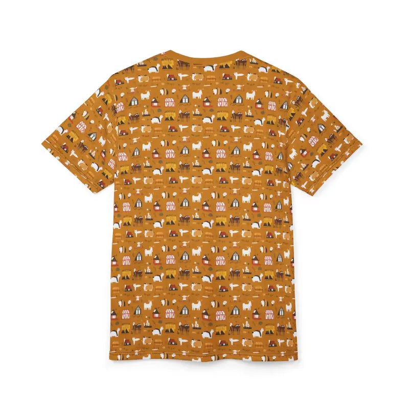 Farm Animals Polyester Tee - Unisex All Over Print - DipaliZ
