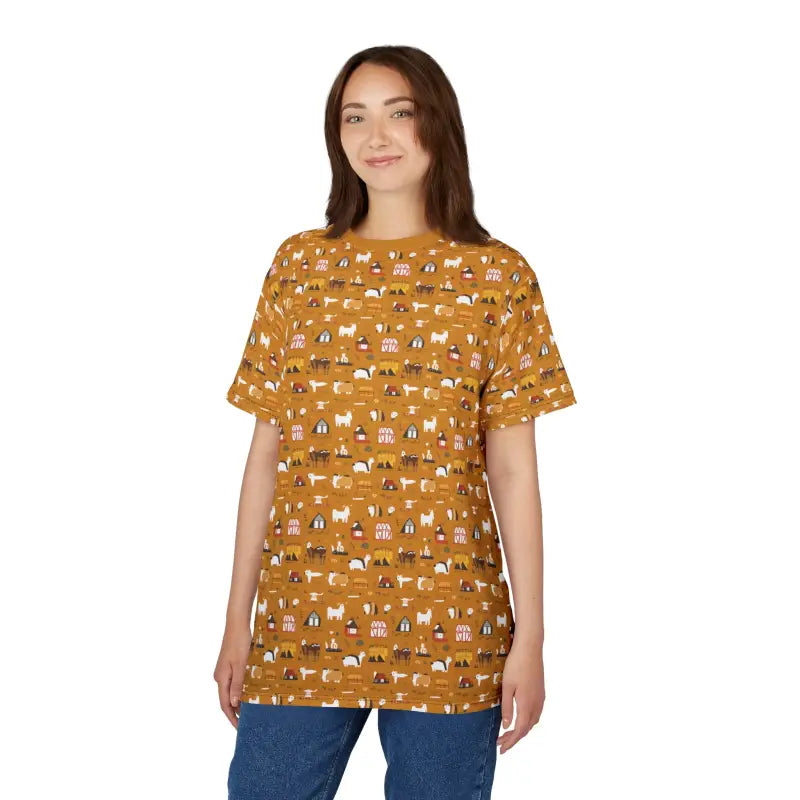 Farm Animals Polyester Tee - Unisex All Over Print - DipaliZ