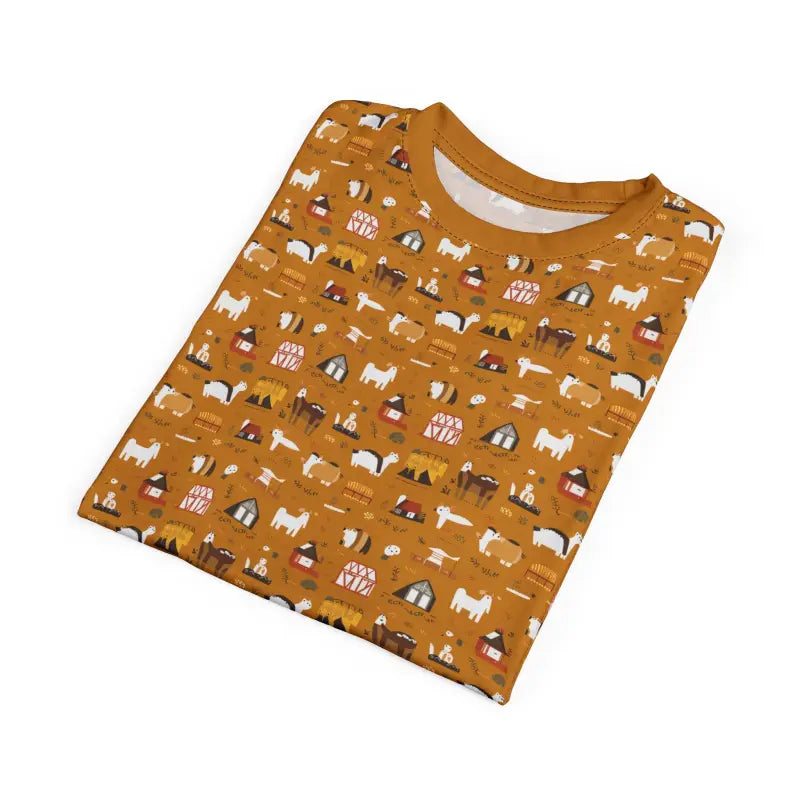 Farm Animals Polyester Tee - Unisex All Over Print - DipaliZ