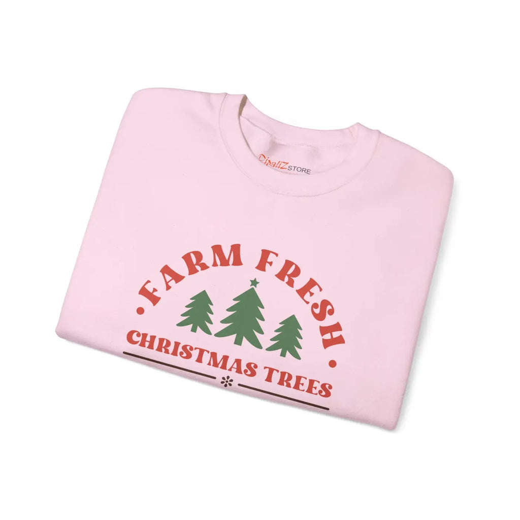 Farm Fresh Christmas Tree Sweatshirt - Festive Holiday - DipaliZ