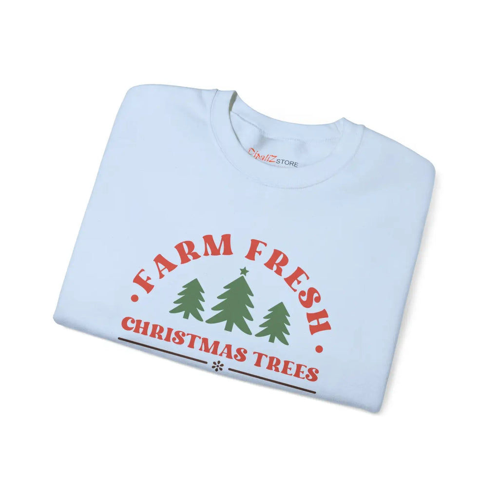 Farm Fresh Christmas Tree Sweatshirt - Festive Holiday - DipaliZ