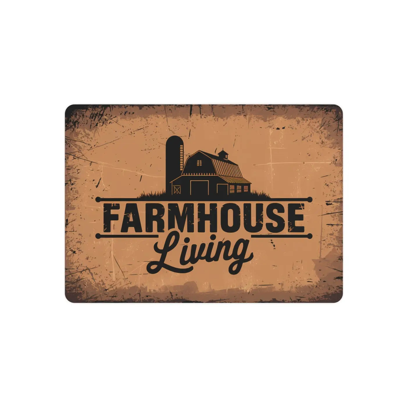 Farmhouse Metal Art Sign - Vintage White Aluminum Composite - DipaliZ