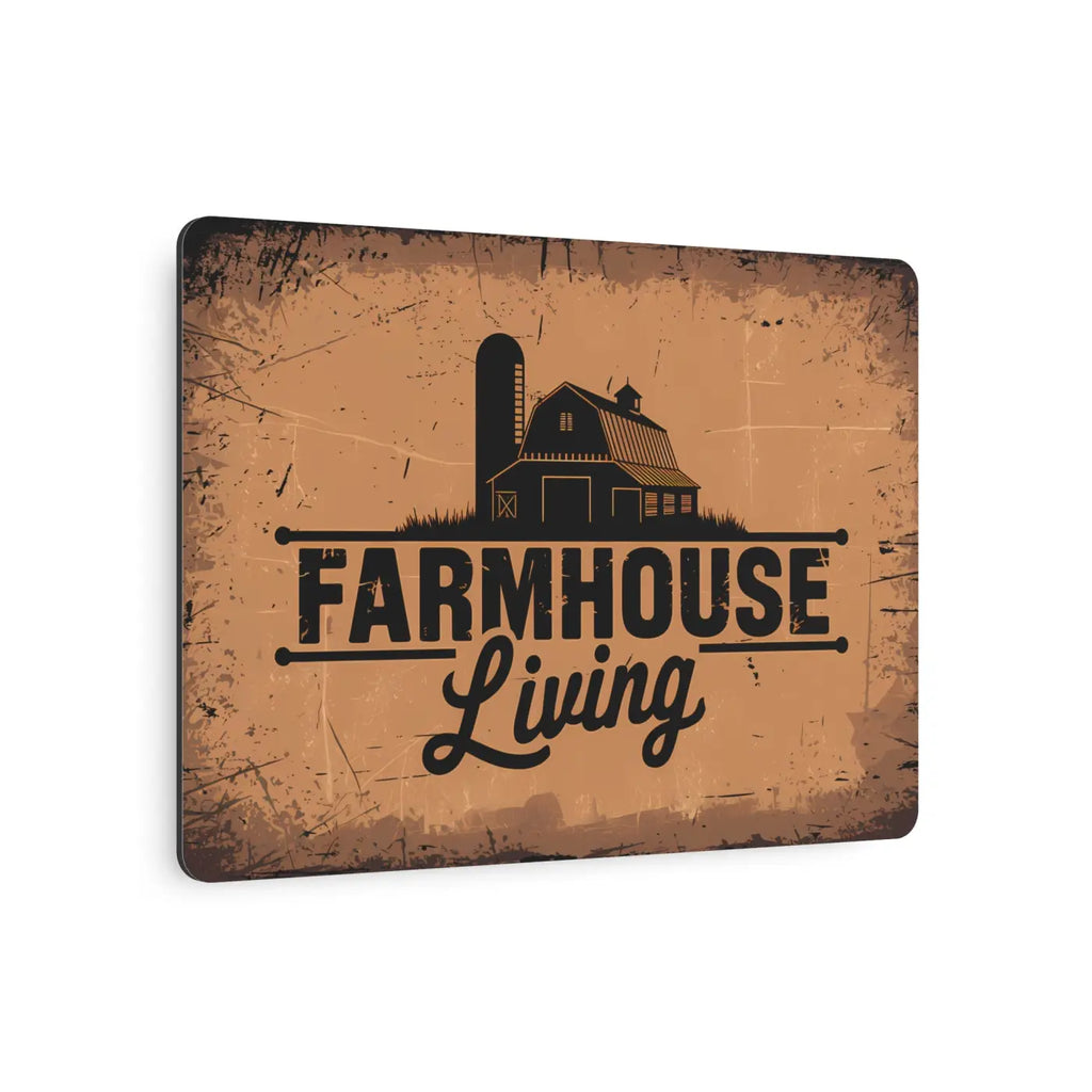 Farmhouse Metal Art Sign - Vintage White Aluminum Composite - DipaliZ