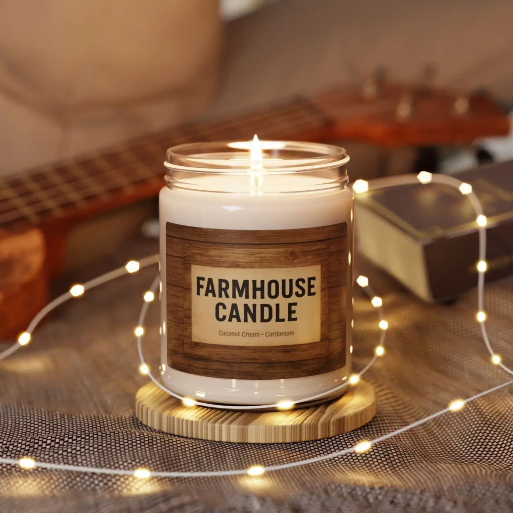 Scented Soy Candle - Apple Harvest Cozy Fall Ambience - DipaliZ