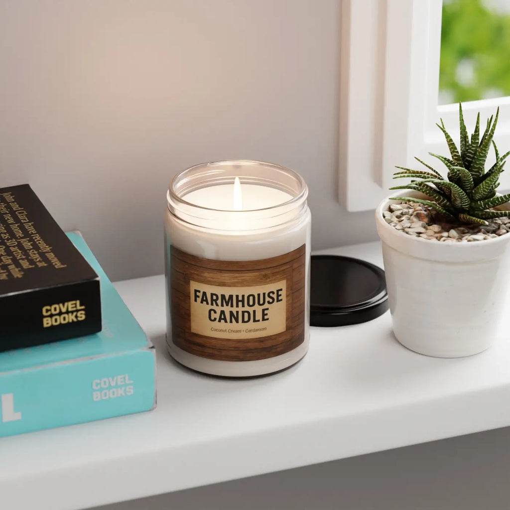Scented Soy Candle - Apple Harvest Cozy Fall Ambience - DipaliZ