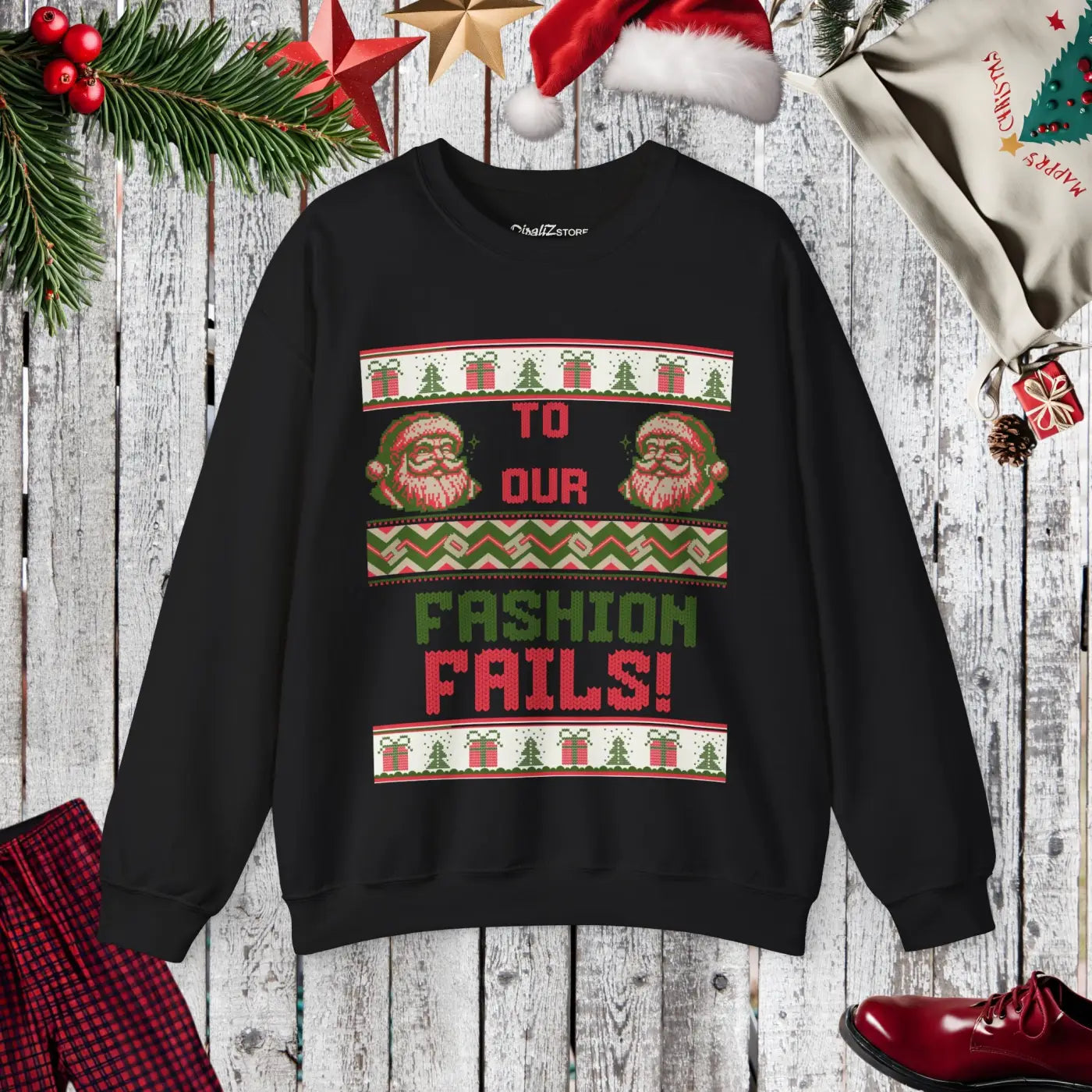 Ultimate Unisex Heavy Fashion Fails Ugly Sweater - Bold Statement - DipaliZ