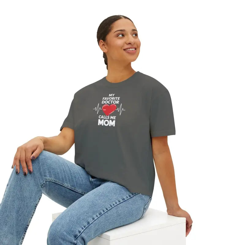 Mamas Favorite Muscle Tee - Oversized Boxy Cotton Fit - DipaliZ