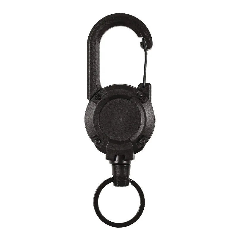 1/2/4pcs Retractable Keychain Badge Reels Heavy Duty Clip With Carabine