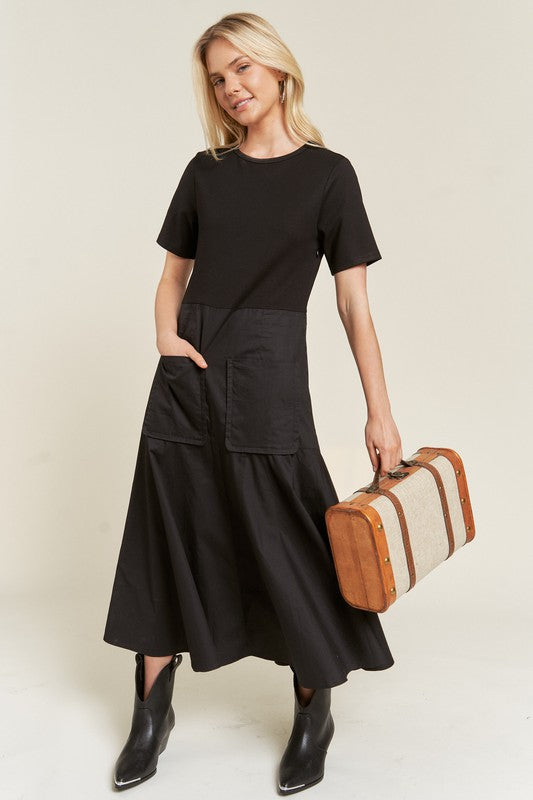 Knit Mix Dress