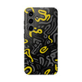 Samsung Case - Bold Black and Yellow with Abstract Design