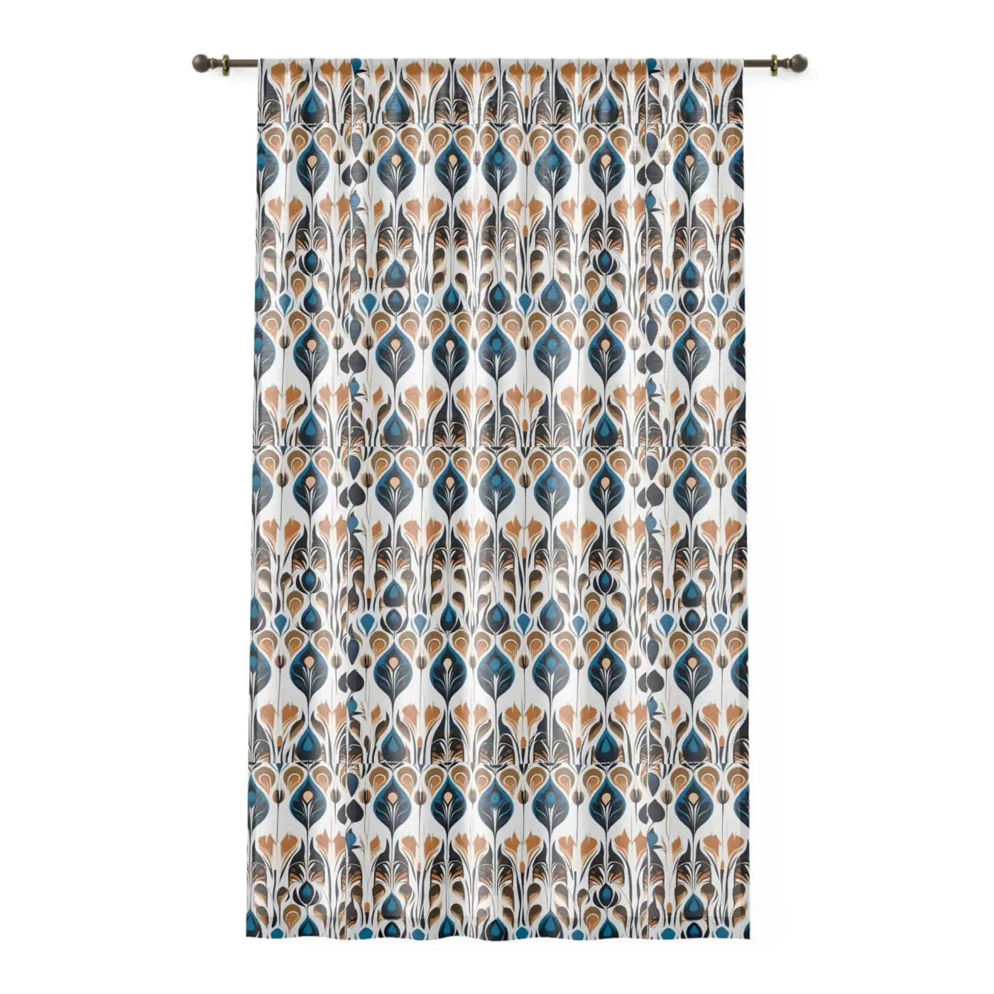 Stylish Feather Curtains - Abstract Design Home Decor - DipaliZ