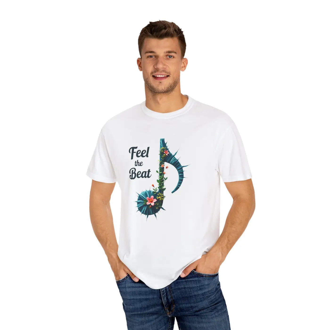 Beat Unisex Garment-Dyed T-Shirt - Music Lover Comfort - DipaliZ