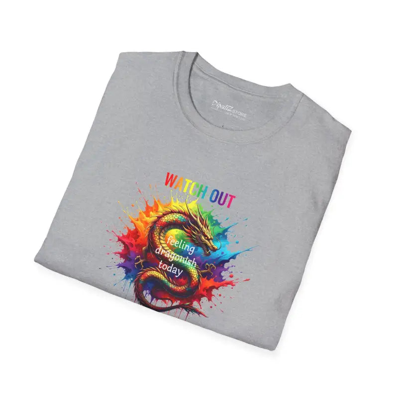 Feeling Dragonish Today Softstyle T Shirt - Unisex Cotton - DipaliZ