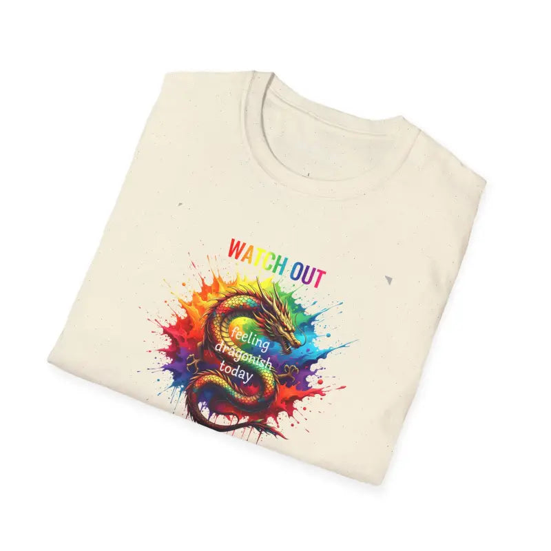 Feeling Dragonish Today Softstyle T Shirt - Unisex Cotton - DipaliZ