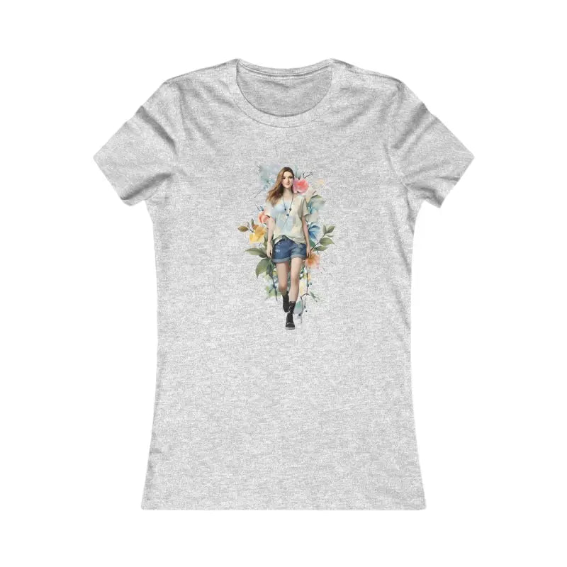 Woman Walking Confidently Tee - Airlume Ringspun Cotton - DipaliZ