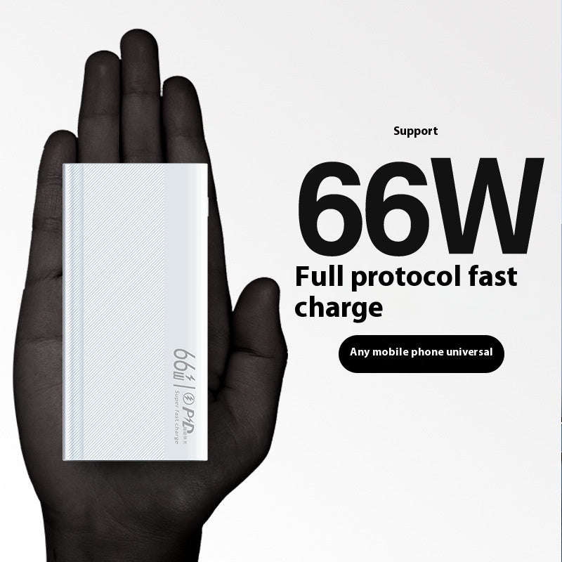 Large Capacity Mobile Power PD66w Fast Charging Lightweight Universal