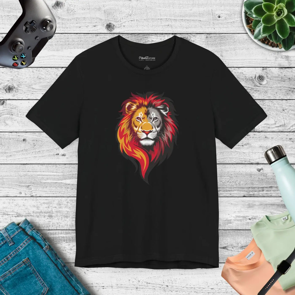 Fierce Lion Unisex Jersey Tee - Roar in Style - DipaliZ