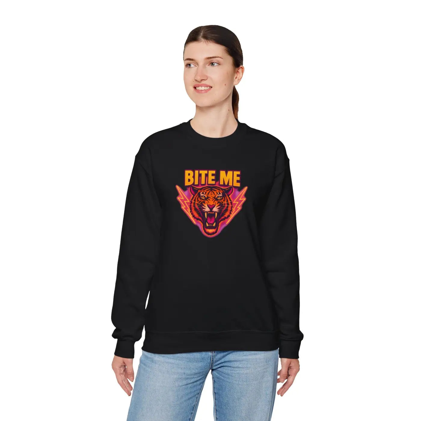 Fierce Tiger Sweatshirt - Bold Comfort That Maintains Shape - DipaliZ