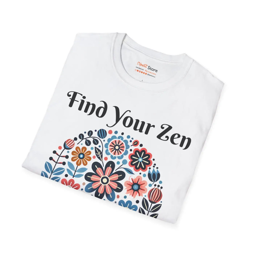 Unisex Softstyle Floral Tee - Comfort and Street Style - DipaliZ