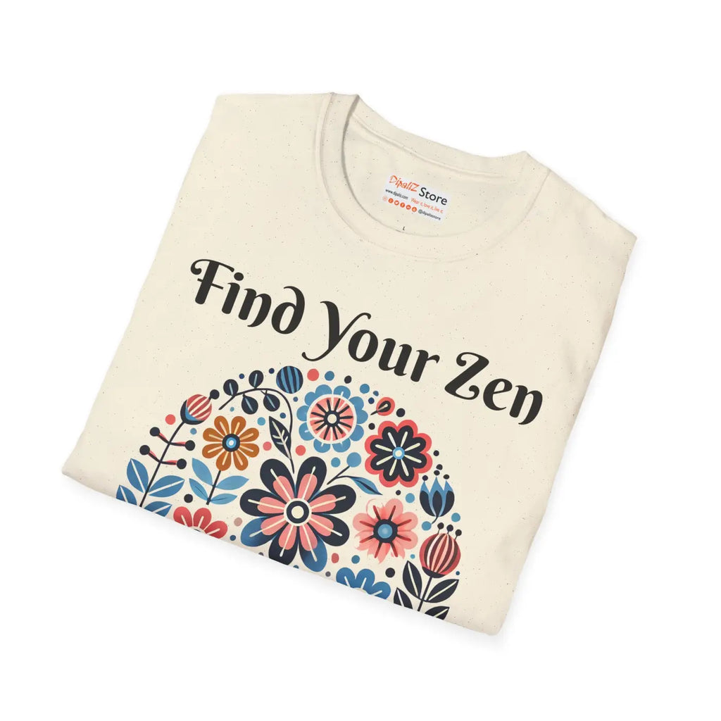 Unisex Softstyle Floral Tee - Comfort and Street Style - DipaliZ