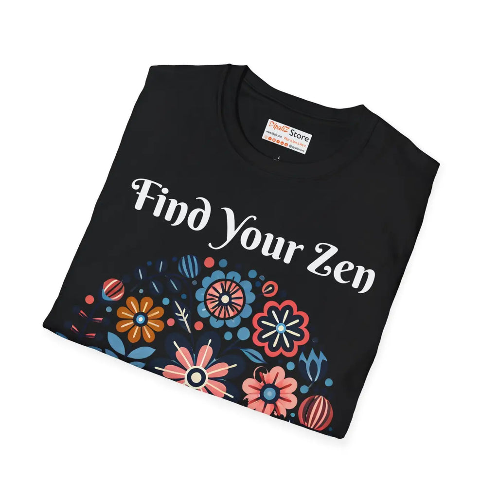 Unisex Softstyle Floral Tee - Comfort and Street Style - DipaliZ